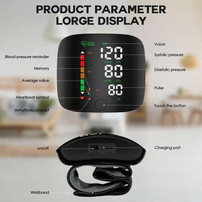 Wrist blood pressure monitor